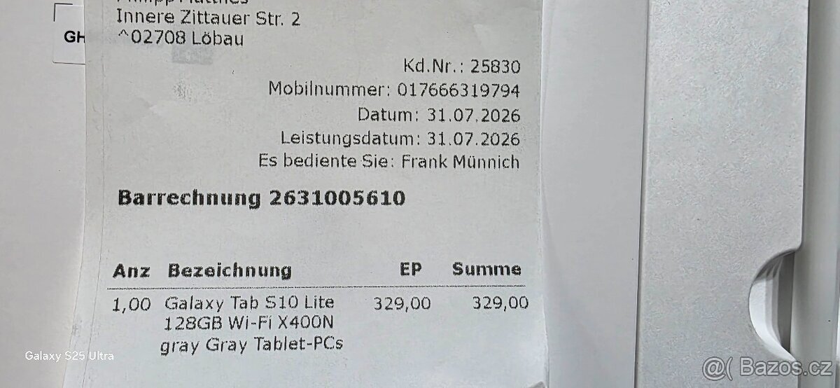 tablet Samsung Galaxy TAB S10 Lite 128GB sedy novy - 8