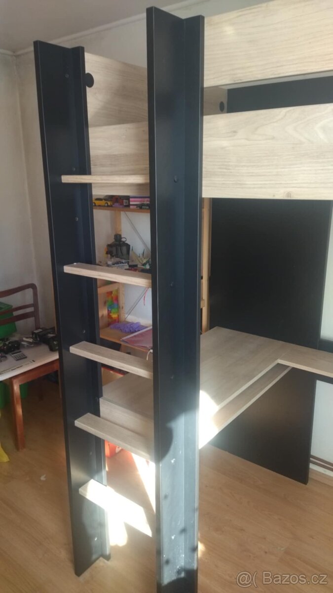 Patrová postel s policemi a psacím stolem Duplex - 8