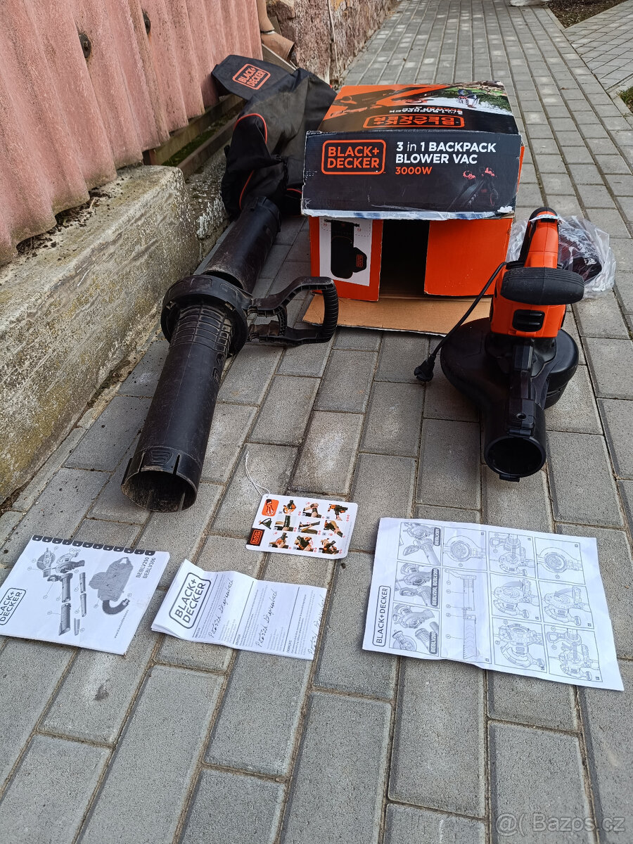 BLACK+DECKER BEBLV300 3in1 BACKPACK BLOWER VAC 3000W - 8