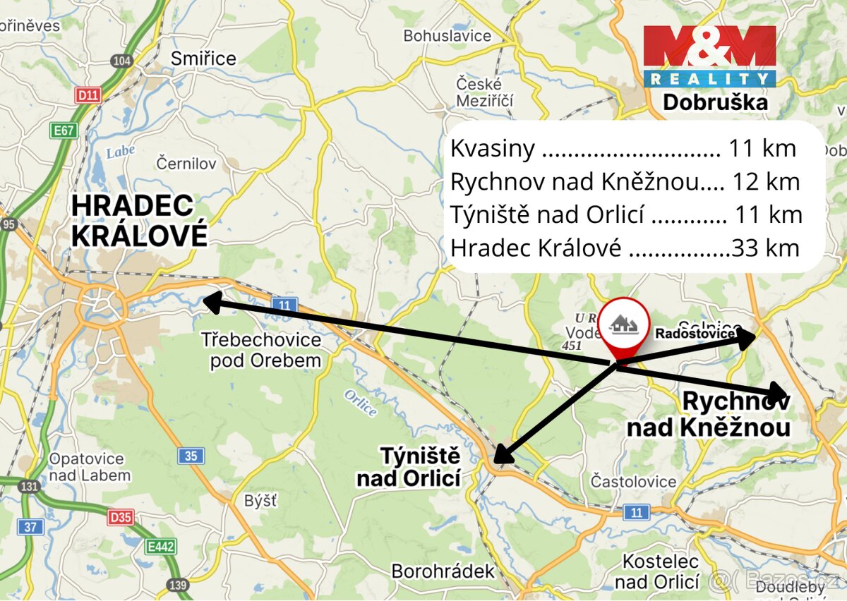 Prodej pozemku 1800m2 v Radostovicích u Lična - 8