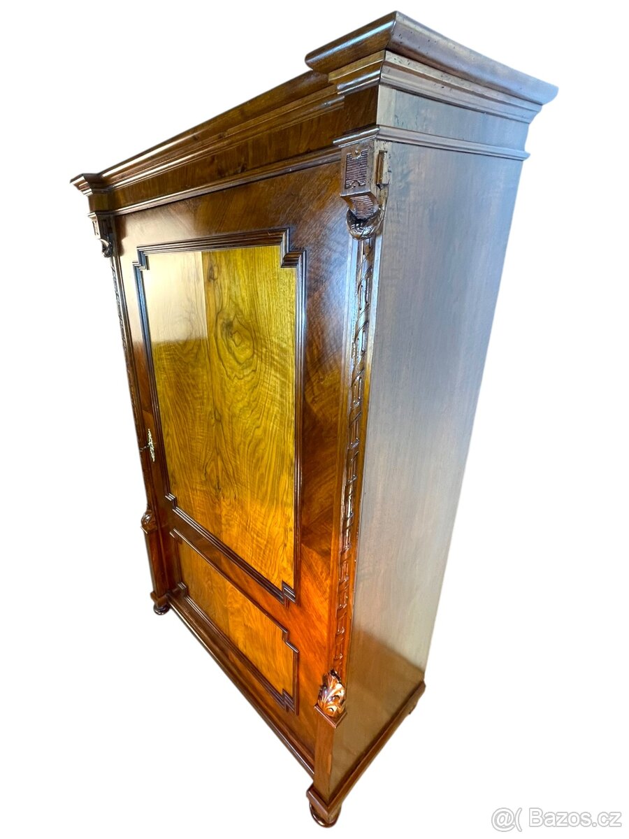 Starožitná šatní skříň - historismus - 8