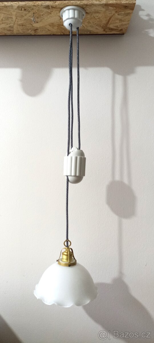 Stahovací lustr dle vlastního výběru stínítka i keramiky - 8