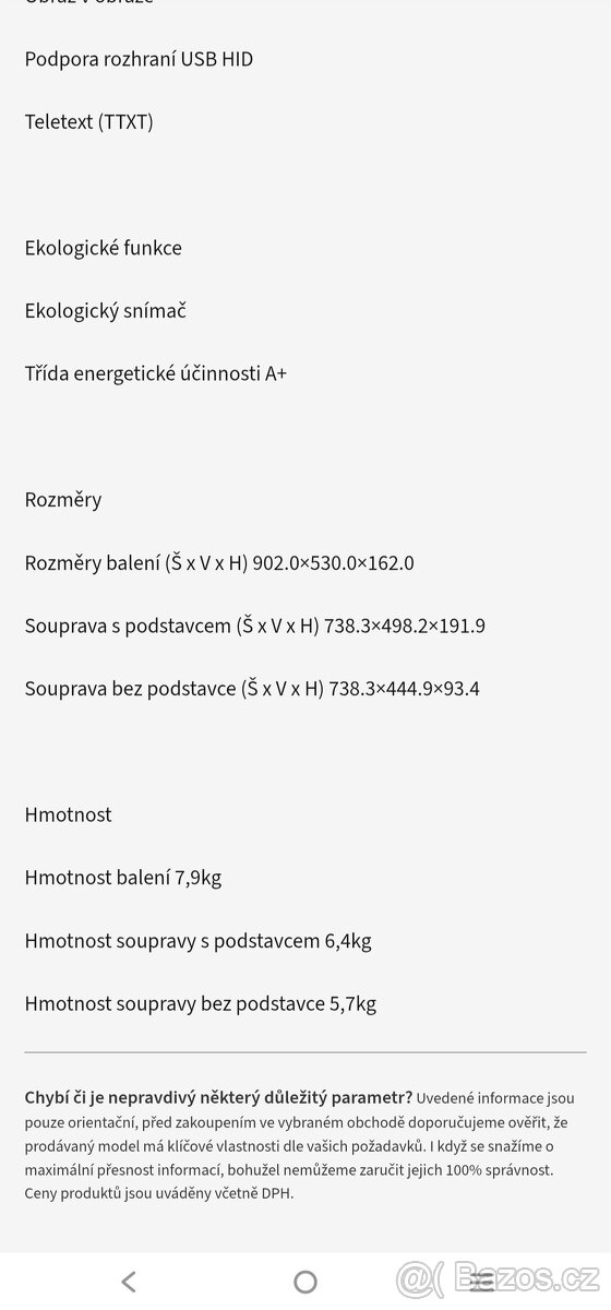 Televize Samsung 32" - 8