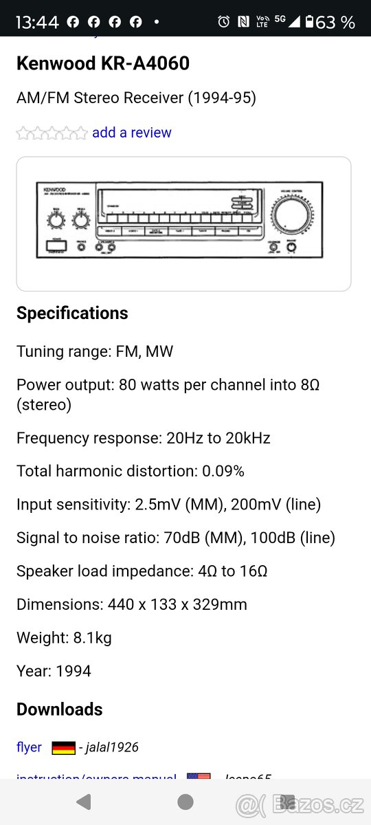 Kenwood KR-A 4060 - 8