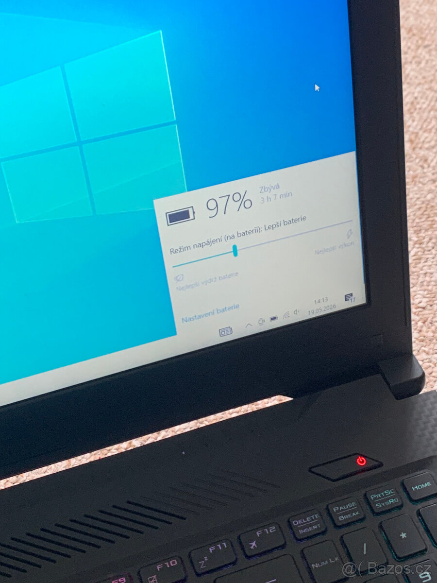 HERNÍ NOTEBOOK - Asus ROG Strix GL503 - i5-GTX - SUPER - 8