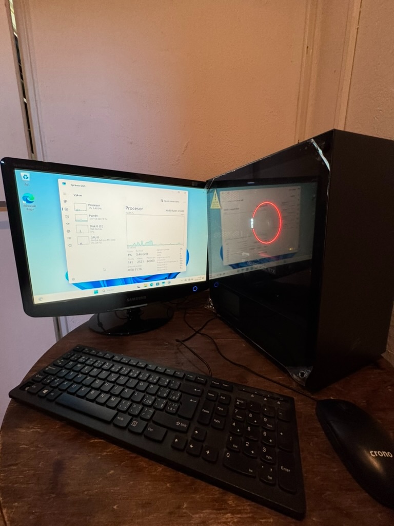 Herní PC | RTX 3050 8GB | Ryzen 5500 | 500GB M.2 SSD - 8