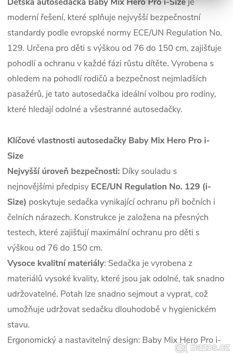 Dětská autosedačka - nová, nepoužitá - 8