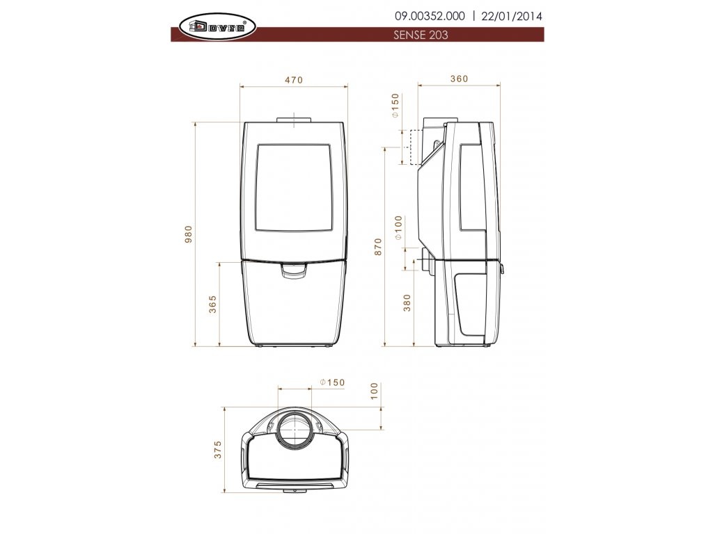DOVRE SENSE 203 černý lak NOVÉ - SUPER CENA - 8