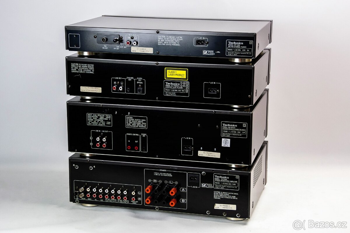 TECHNICS sestava/zesilovač, tapedeck, cd přehrávač, tuner - 8