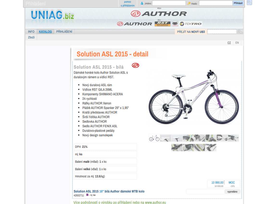 Dívčí kolo Author Solution ASL 2015, velikost S, rám 16“, - 8