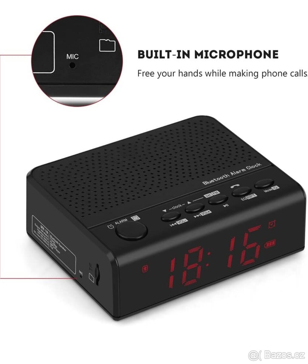 Bluetooth alarm rádio - 8