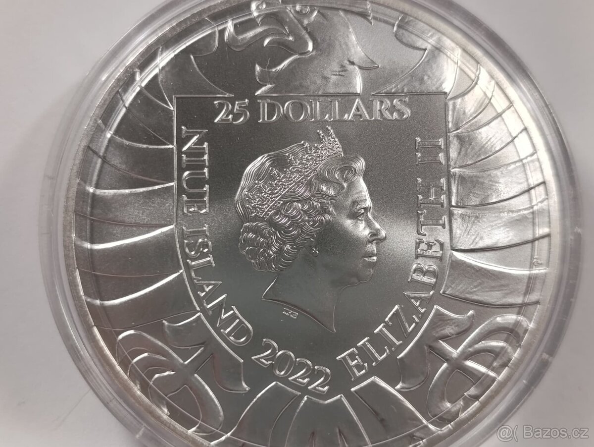 Stříbrná 10 oz investiční mince Český lev 2022 stand, 311gr. - 8