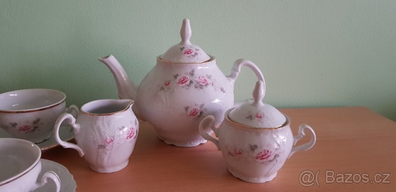 Čajová a kávová souprava růžičky Bernadotte - 8