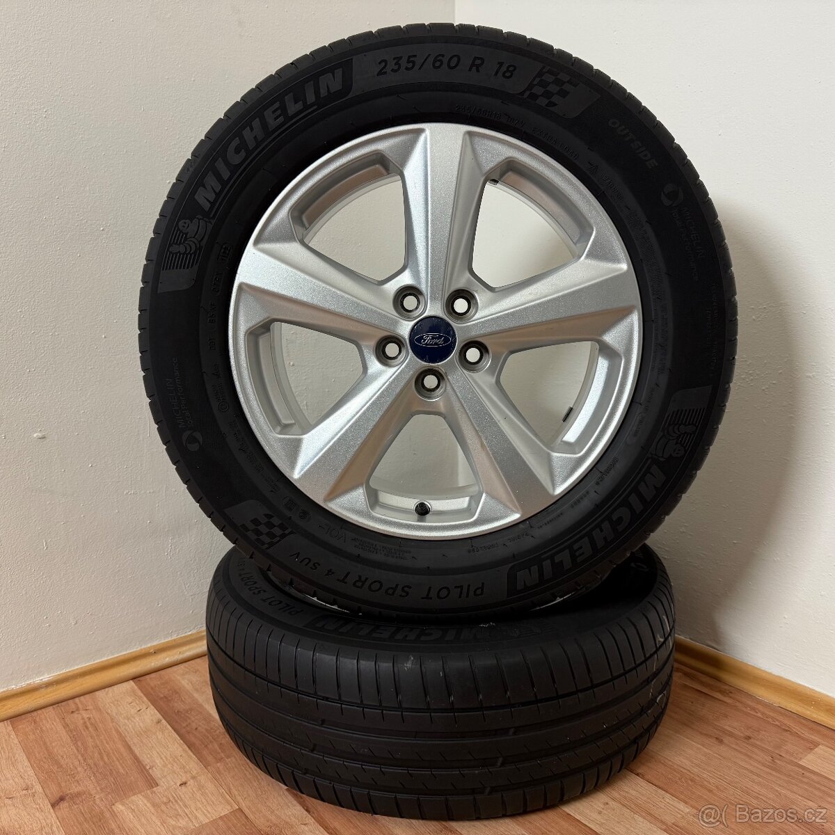 FORD EDGE/KUGA 5x108 R18 ET55+LETNÍ 235/60R18 5mm - 8