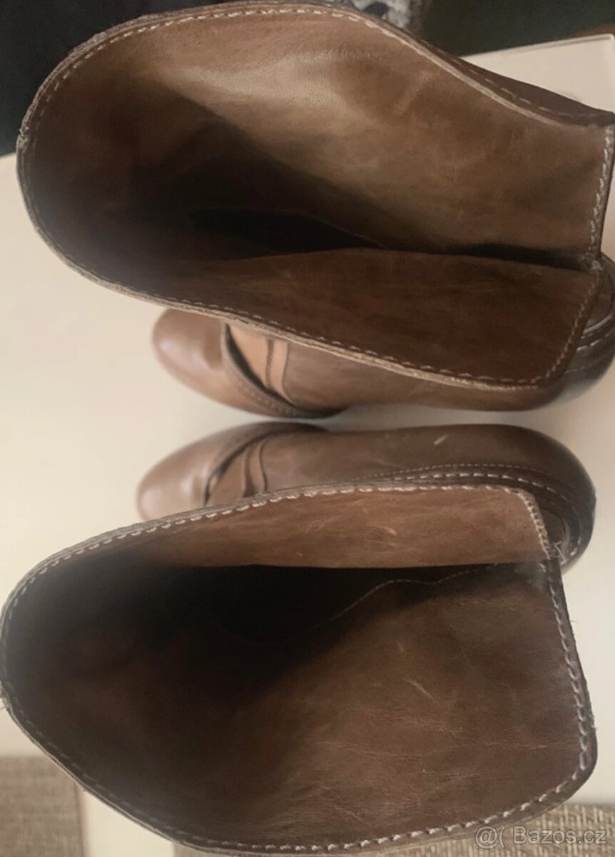 Celokožené nízké kozačky River Island - 8