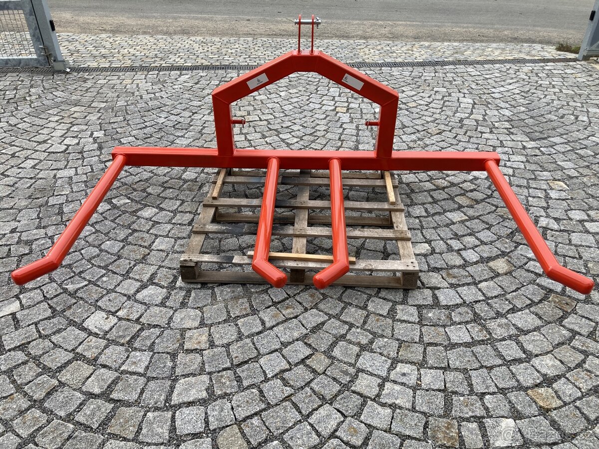 Nosič na 2 kulaté balíky/vidle na balíky/sklopný - 8