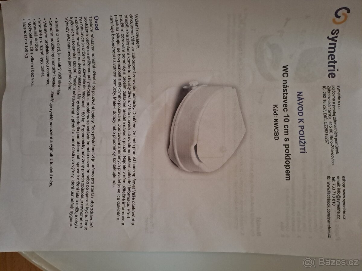 Nádstavec na WC Mobilex - 8