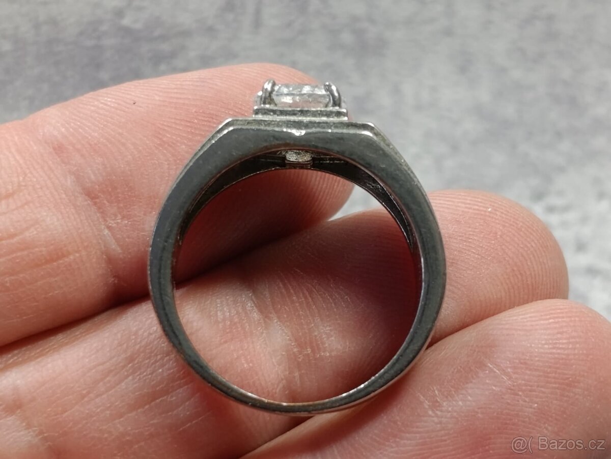 Krásný velmi starý pánský prsten velikost 64 - 8