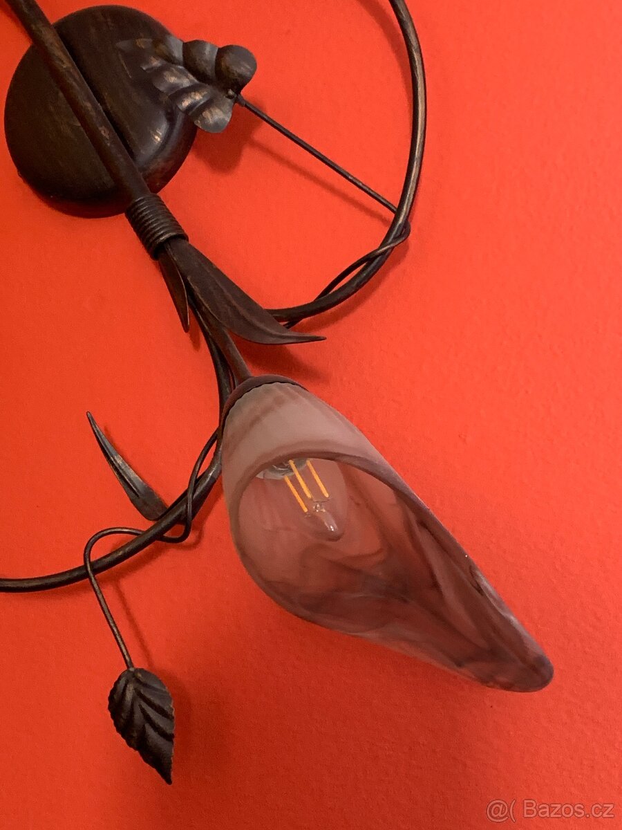 Rustikální bodové svítidla - lustry a nástěnné světla - 8