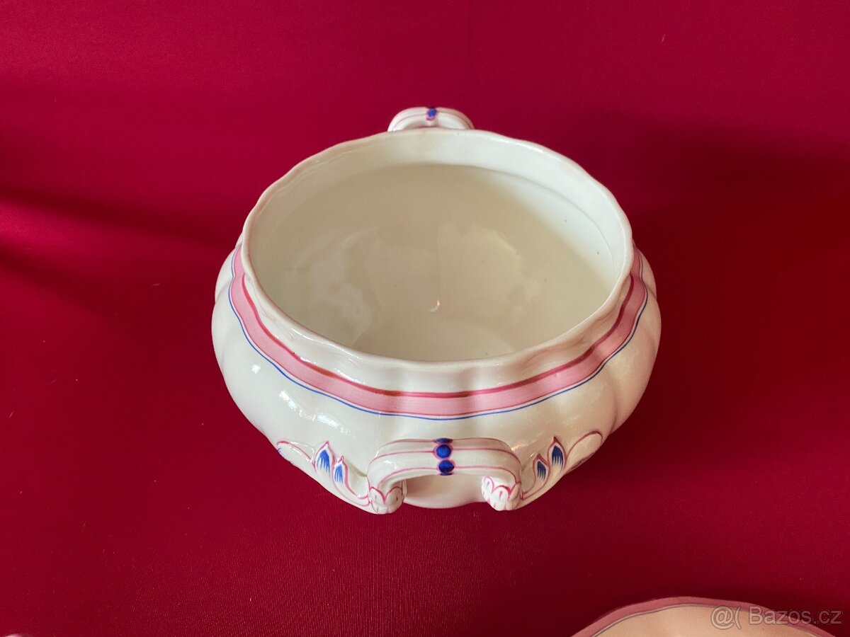 mísa stará porcelánová mísa omáčník staré nádobí porcelán - 8