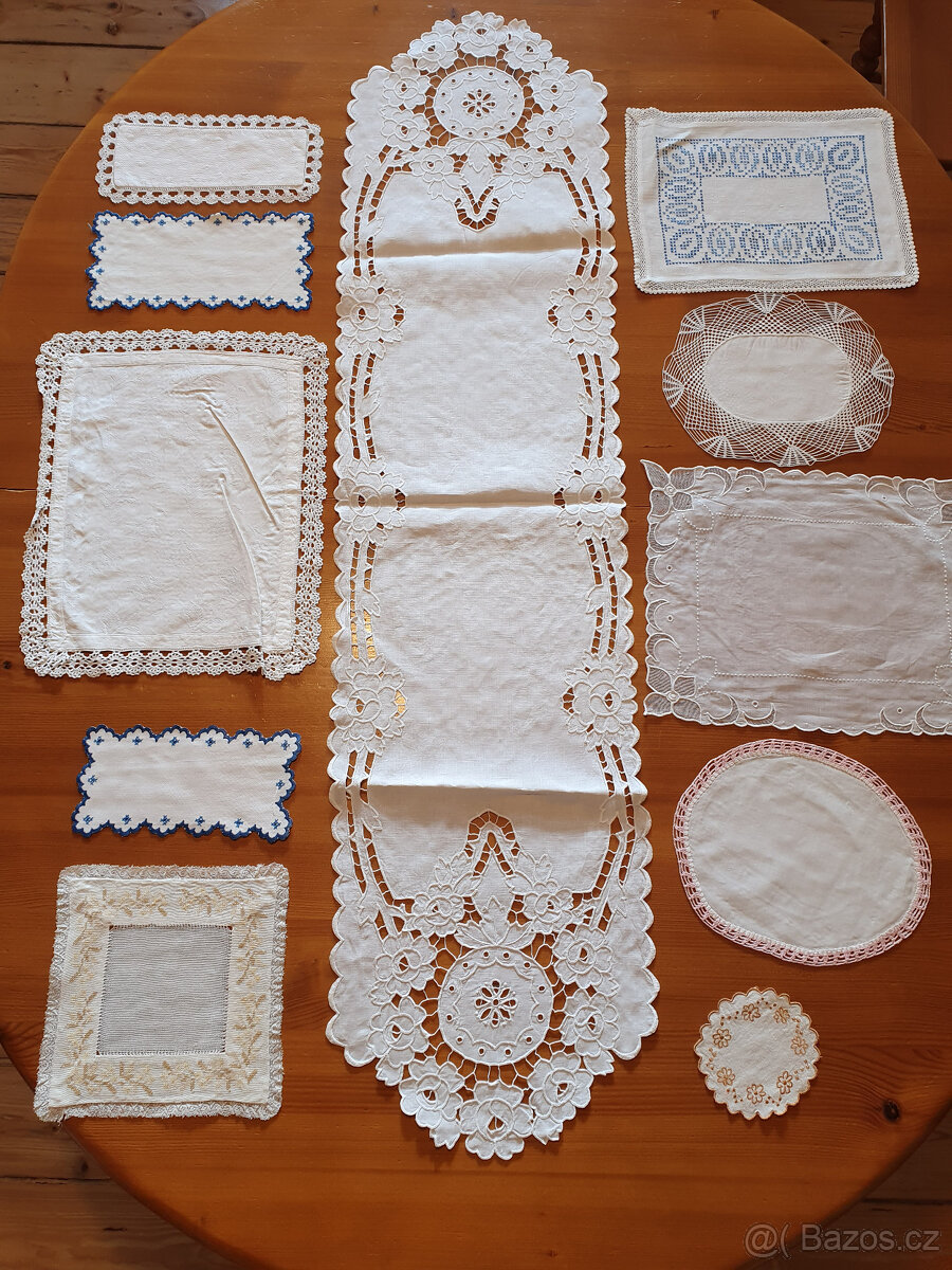 Krajkové - paličkované dečky a prostírání - 8