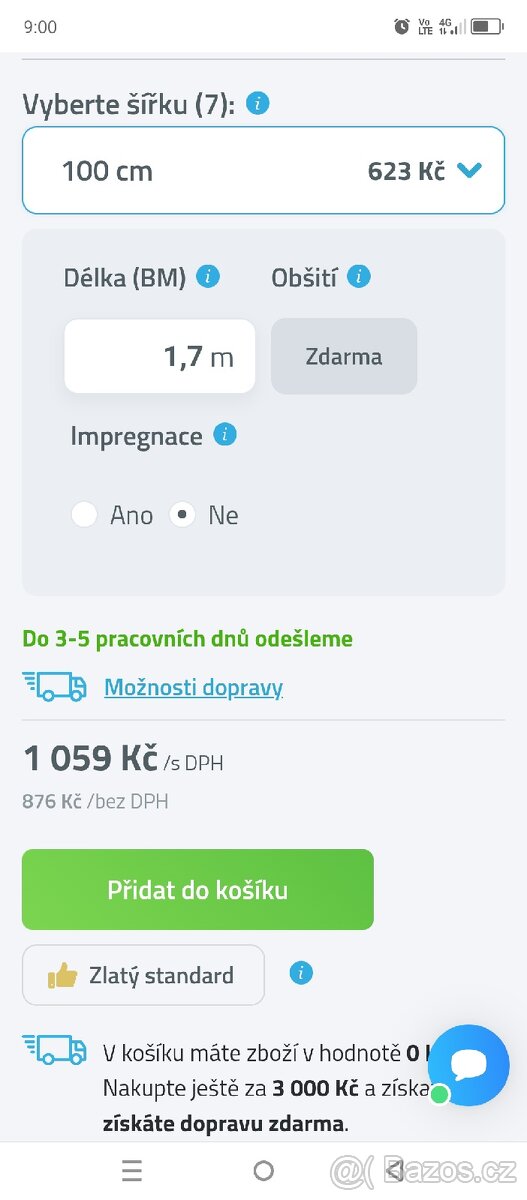 4 x NOVÝ běhoun, koberec protiskluzový - 8