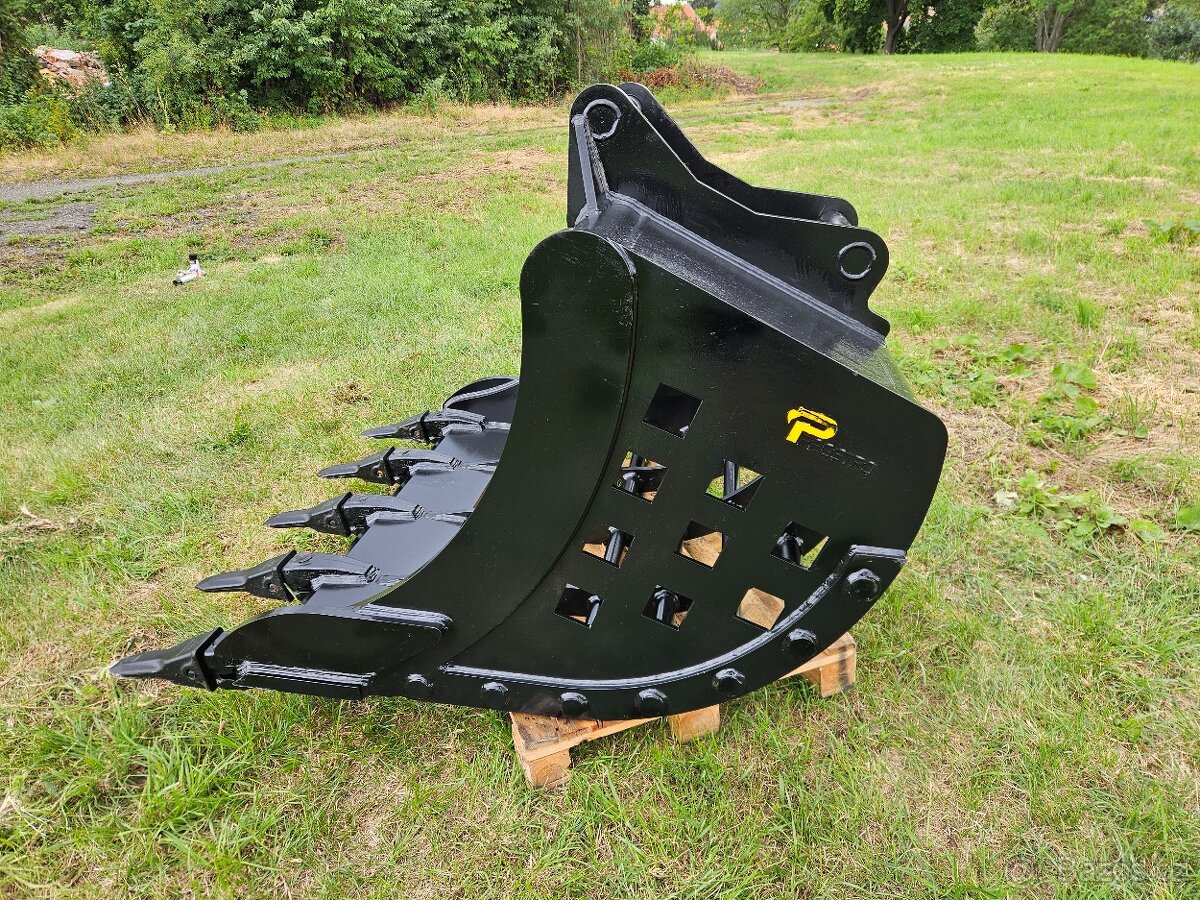 Prosévací lžíce se zuby, 150cm s upínáním S70 - 8