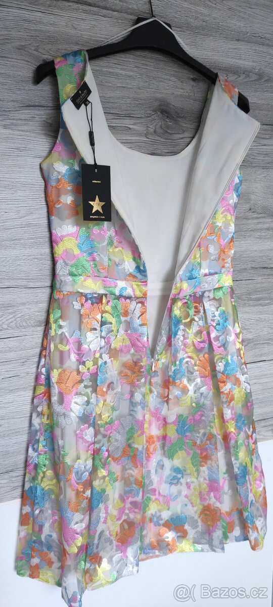 Elegantní květinové šaty – nové s visačkou (velikost 38) - 8