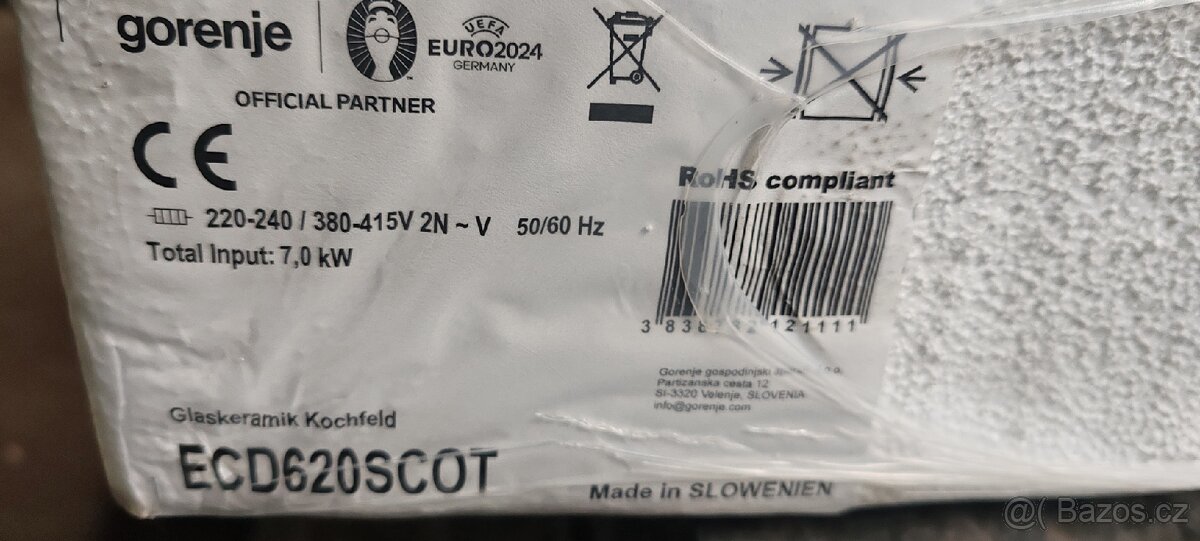 Sklokeramická varná deska Gorenje 60cm - 8