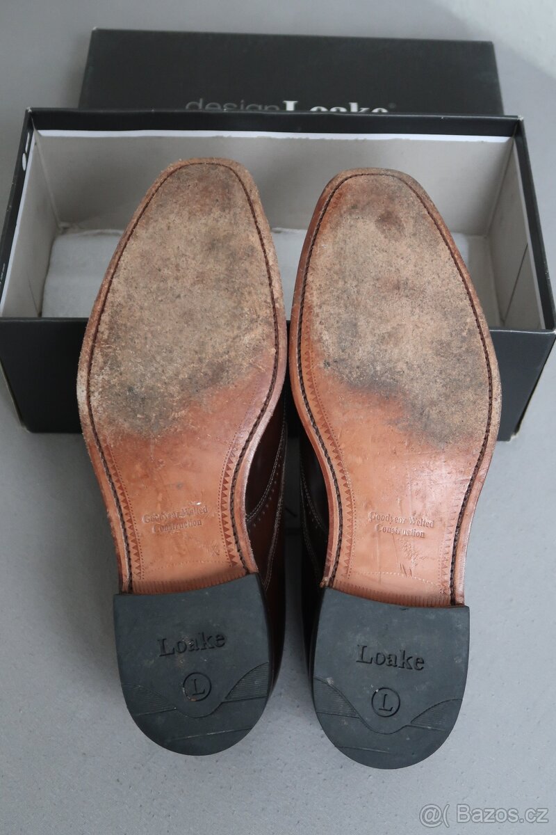 LOAKE Design BRYANT Brogue (UK10, EU44 45) polobotky boty - 8