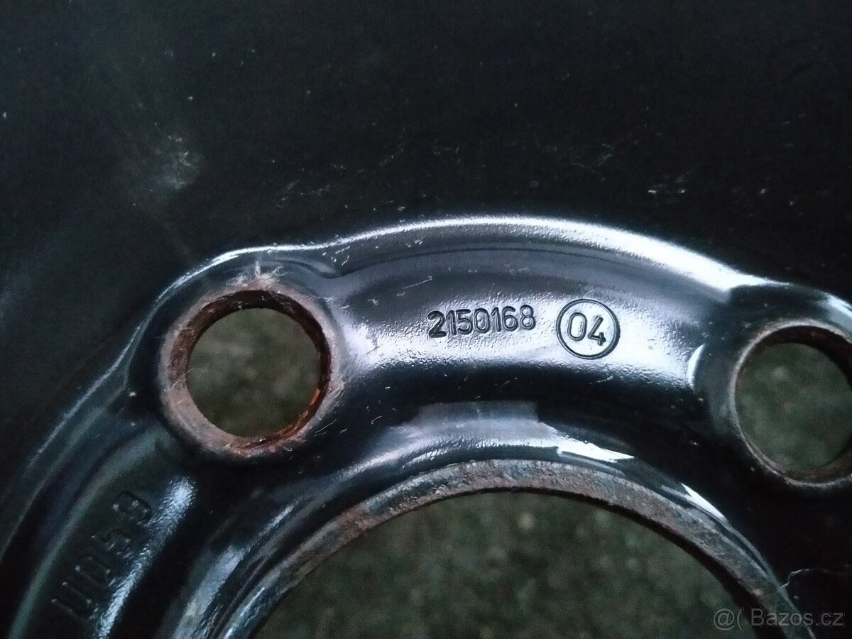 Ocelová kola 6,5J x 15, 5x110, ET 35, zimní pneu 195/65 R15 - 8