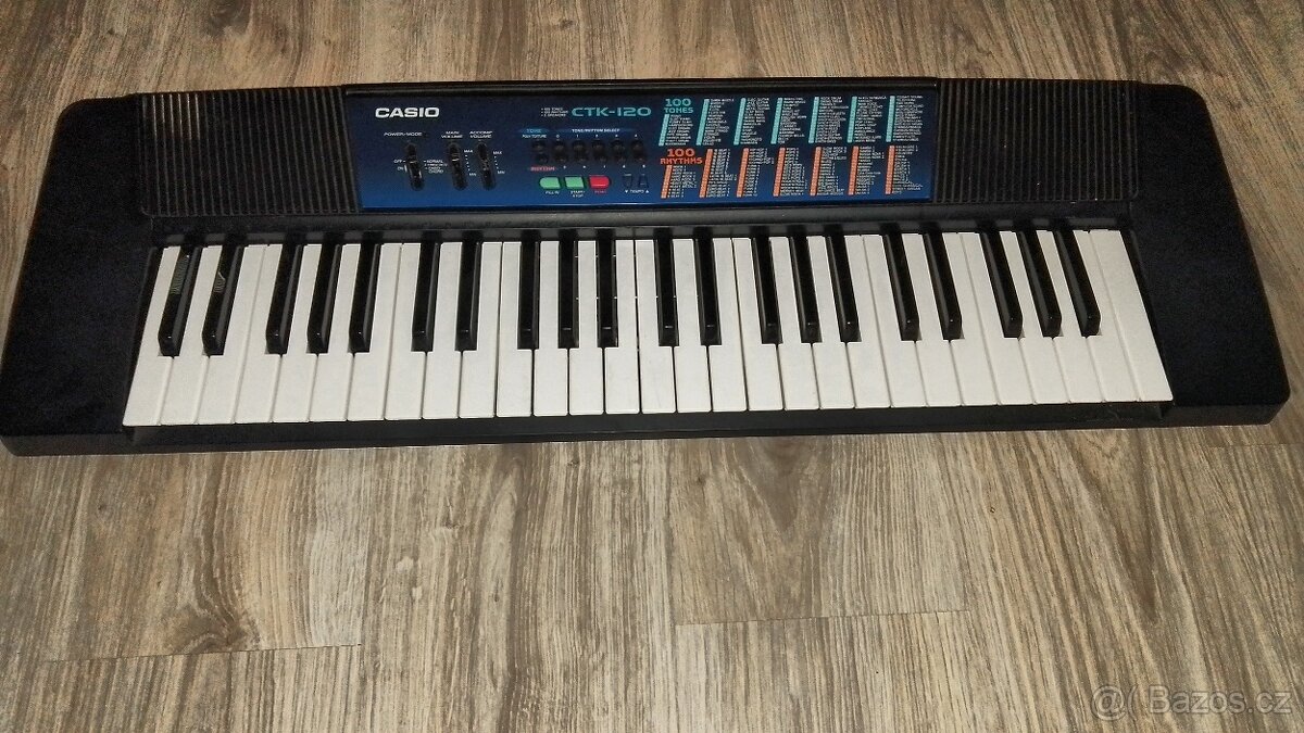 Prodám přenosné hrající klávesy Casio CTK-120 i na baterie . - 8