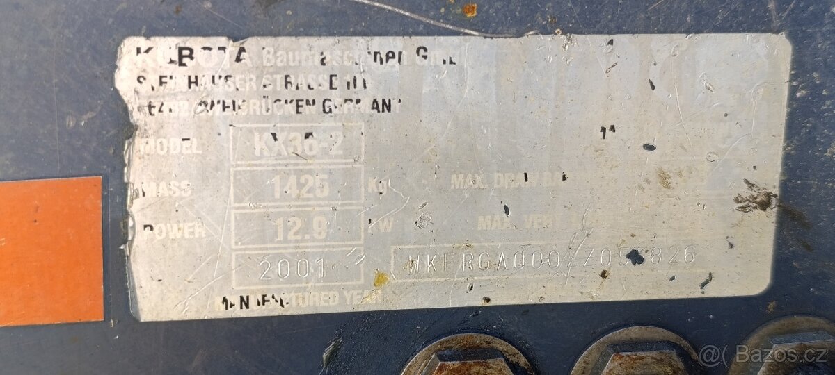 Prodám minibagr Kubota - 8