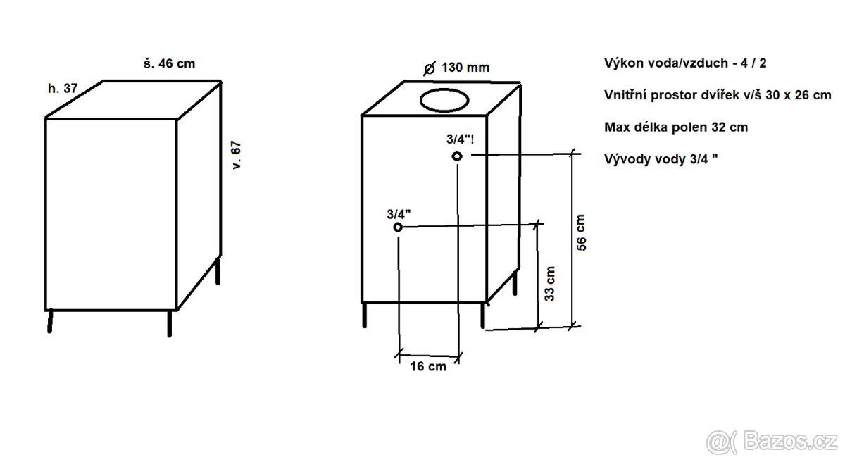 LITINOVÁ KAMNA S VÝMĚNÍKEM, masivní litina, - 8