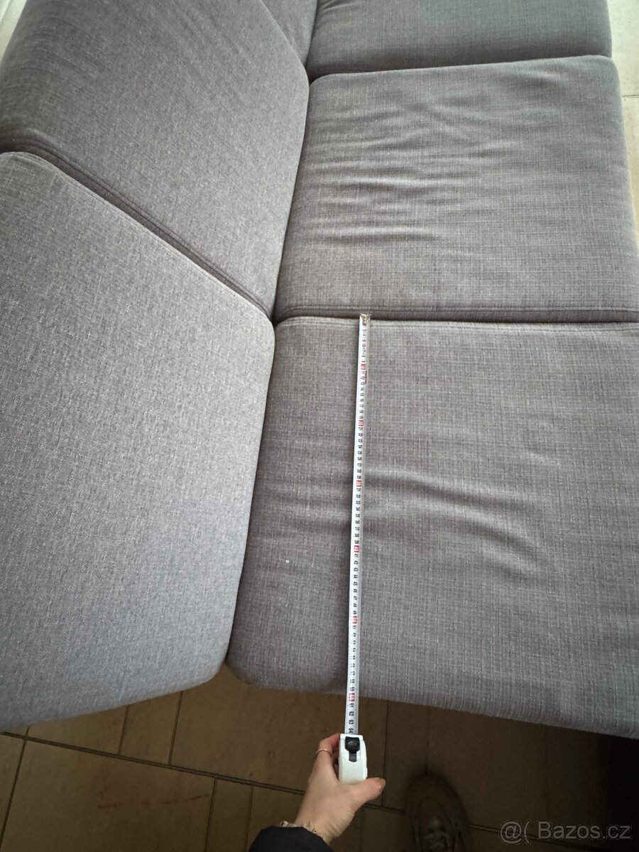 Velká modulární sedačka - šedá, polohovací opěrky - 8