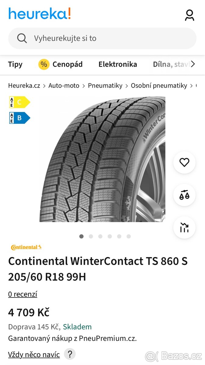 Continental 205/60 R18 Zimní na diskách - 8