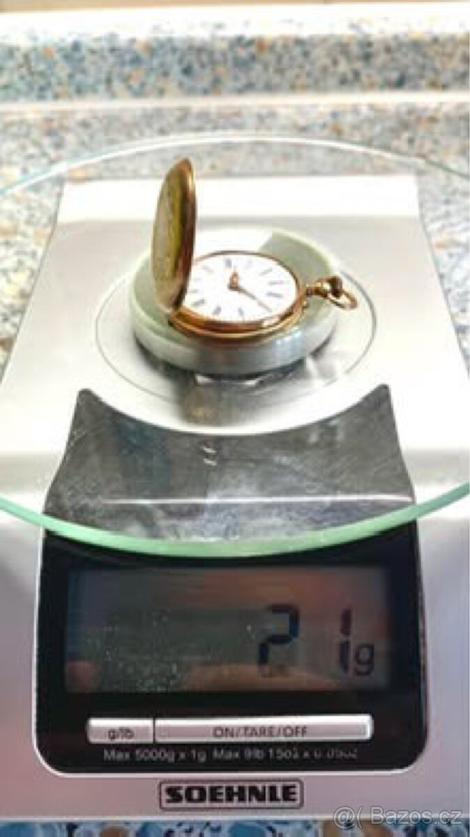 Hodinky - starožitnost - zlaté - 8