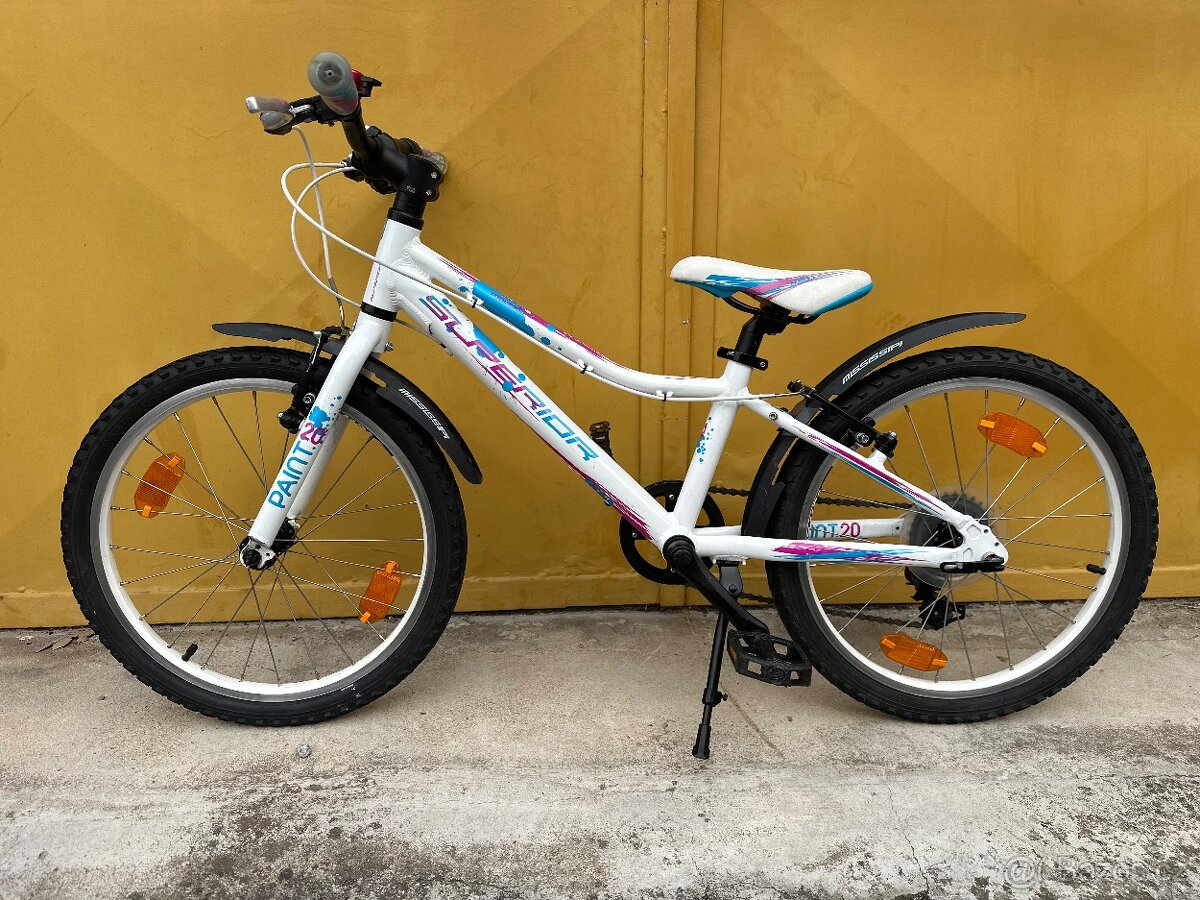 Superior Paint 20 dětské kolo s páčkovým řazením, pěkný stav - 8