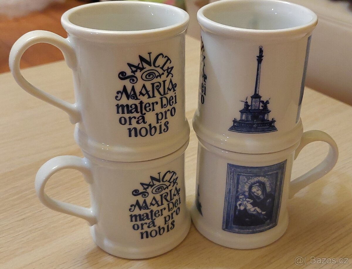 Sada porcelánových hrníčků s náboženským motivem - 8