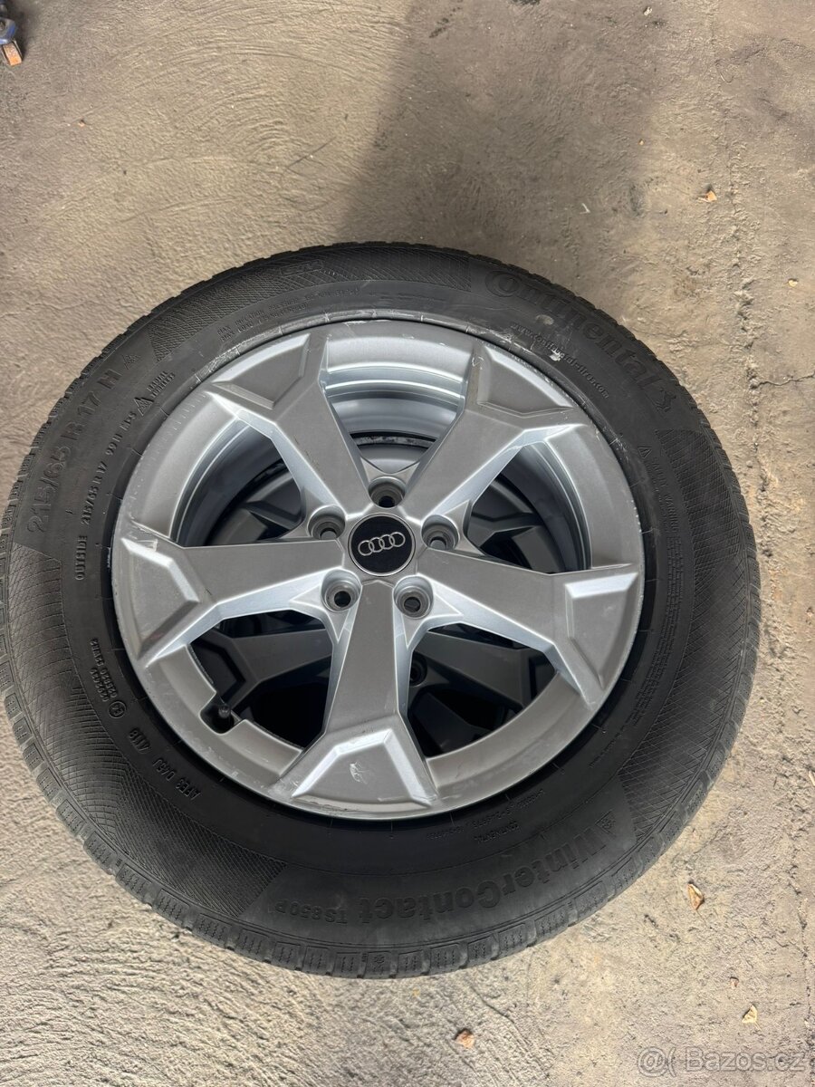 Alu kola Audi Q5 -Q3 - 17" + zimní pneu 215/65 r 17 - 8