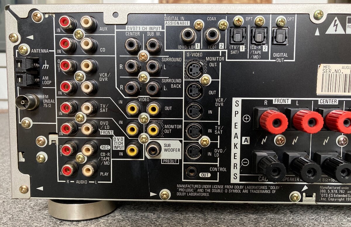 Audio receiver PIONEER VSX-D811S - 8