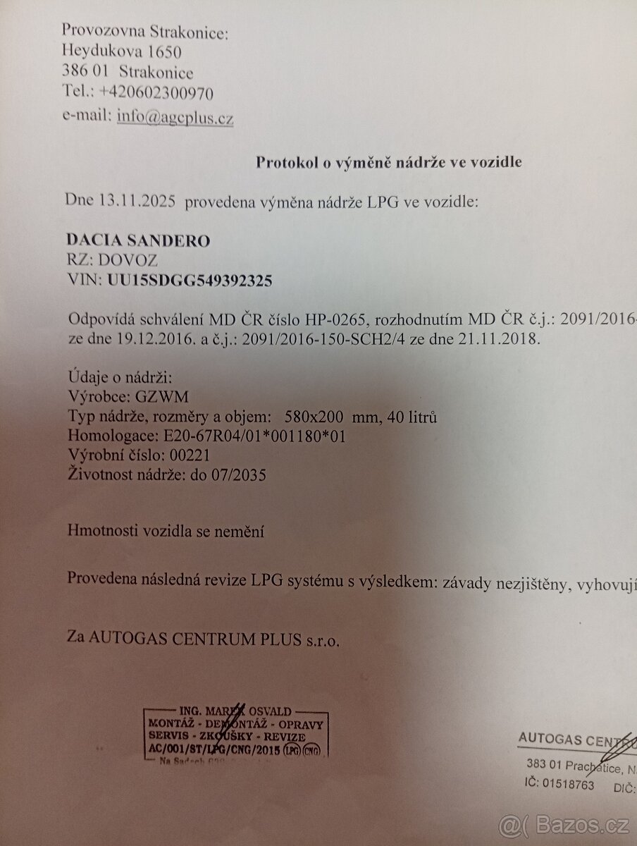 prodám Dacia Sandero 1.2i16V55 kw - 8