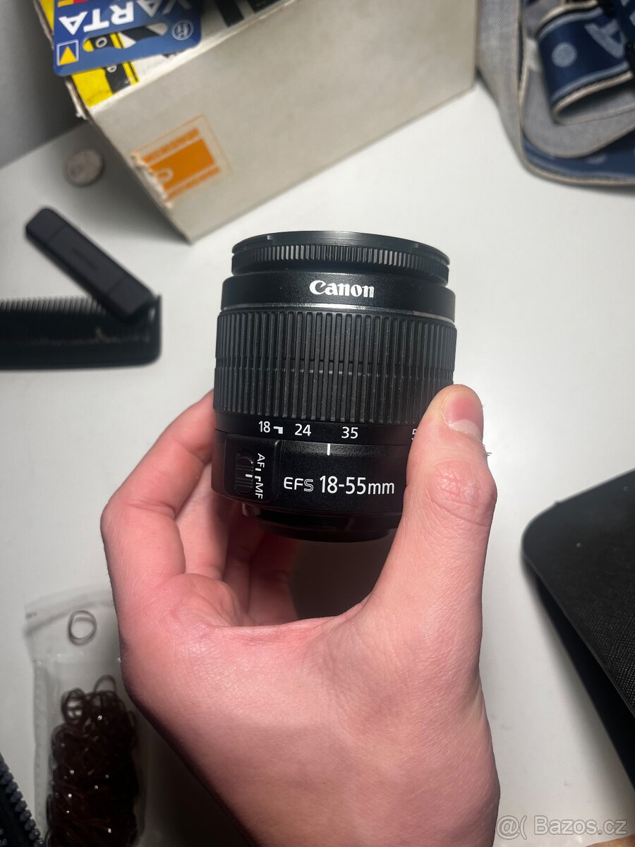 📷 Canon EOS 1300D – stříbrný + 18–55mm IS II + Canon EF 50m - 8