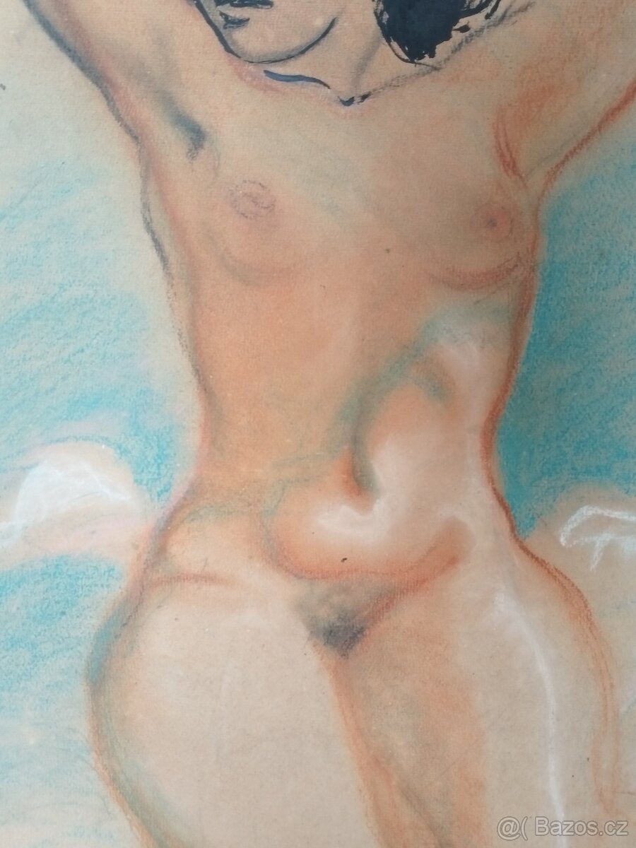obraz NÁDHERNÁ KRÁSKA, AKT, 104x74cm, Jaroslav Štika - 8