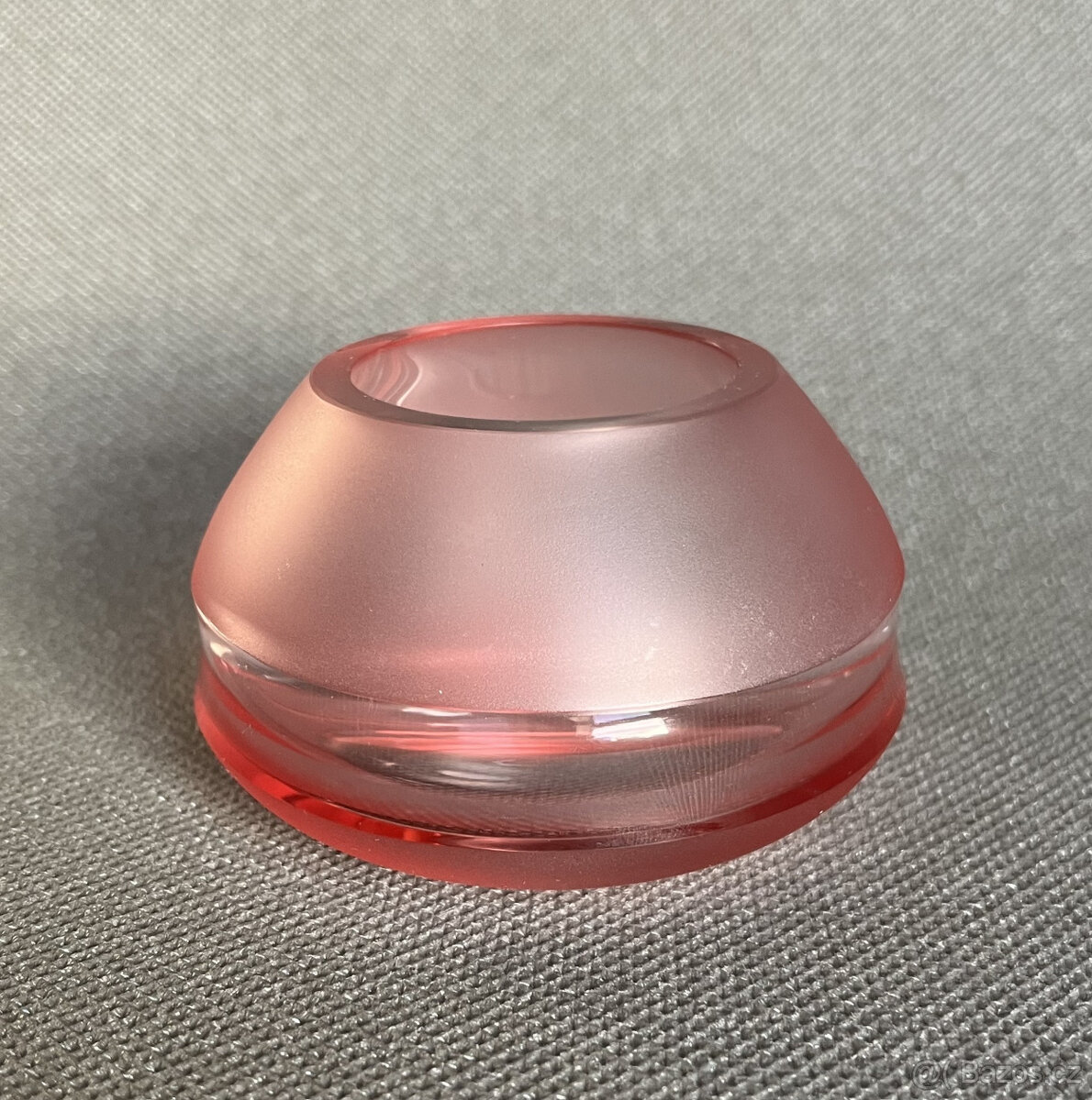 Moser Svícen Lucy V 5 cm, křišťálové sklo Rosalin - 8