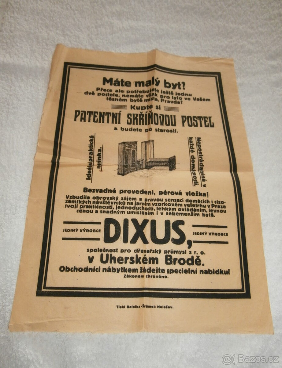 Staré tiskoviny, písemnosti a vizitky ze začátku 20.století - 8