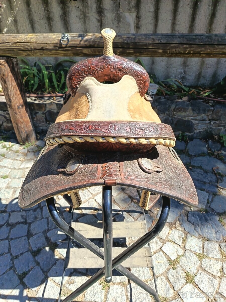 Westernové barelové sedlo - 8
