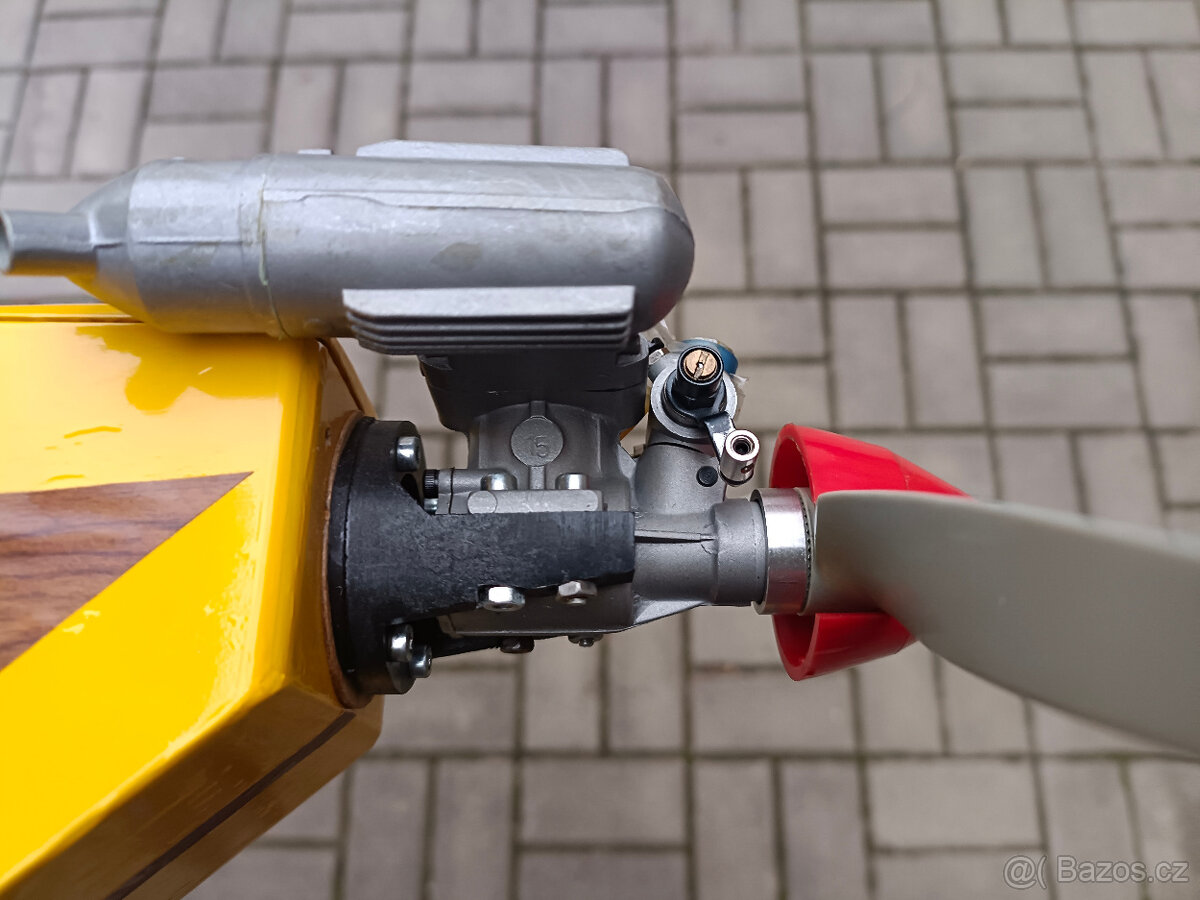 Starší ale nové nelétané rc letadlo nový motor ASP 15 Ultra - 8