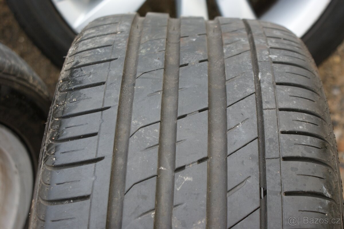 R17 alu kola BMW 5x120 dvourozměr pěkné a letní pneu - 8