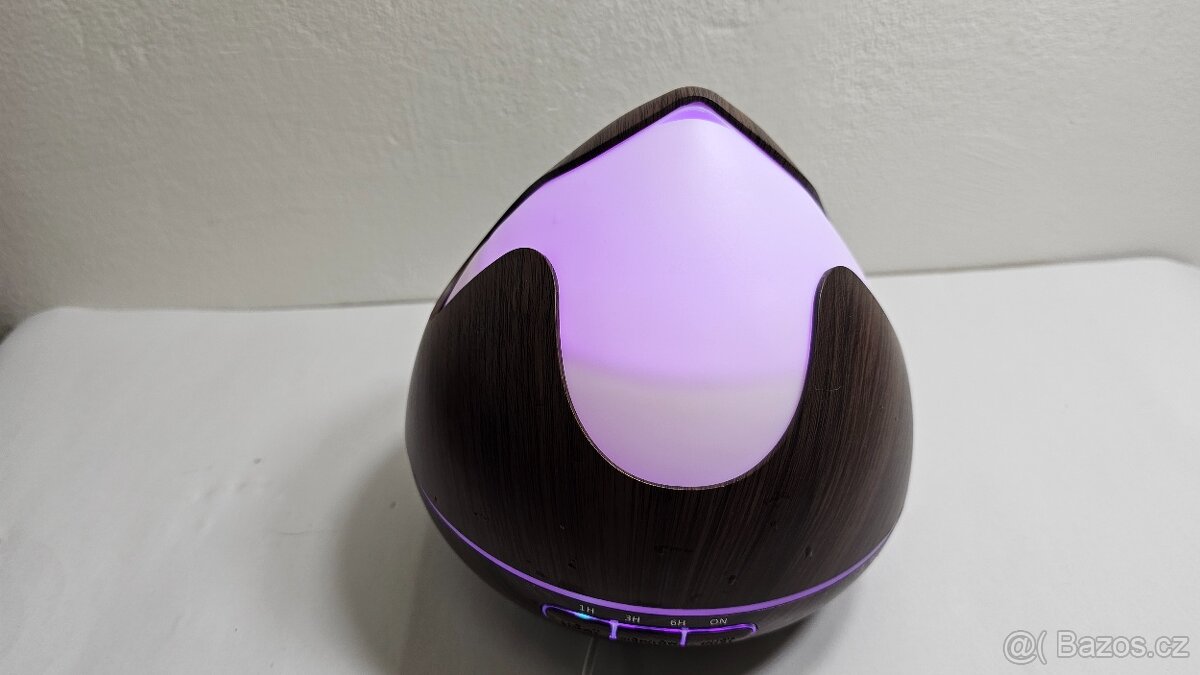 Aroma difuzér / zvlhčovač vzduchu + 8× esenciální olej (komp - 8